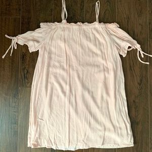 Pink Summer Off Shoulder Dress